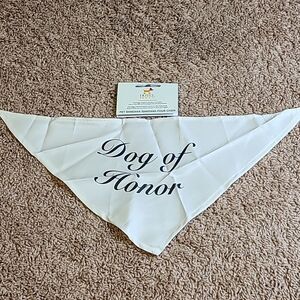 ⚠️Must Bundle⚠️ Brand new dog of honor bandana for wedding NWT